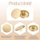 thumbnail image 4 of Uxcell 15 piezas de botones redondos de metal de 12 mm, botones de costura planos de aleación, oro mate, 4 of 6