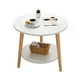 thumbnail image 1 of Mesa de Centro con Doble Nivel Organización y Estilo blanco, 1 of 4