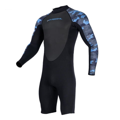 Ioensy - Traje De Neopreno De 2 Mm Para Hombre Shorty Keep Warm Wet Suit Para Pesca Submarina Natación Xl