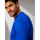 thumbnail image 3 of Polera Manga Larga De Hombre 250g/m Cuello Redondo Algodon Azul L Lisa, 3 of 3