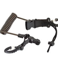 Xusx111 - Cordillo De Buceo, Cuerda Bobinada De Primavera De Acero Inoxidable De Resistencia Pesada Con Hebilla De Liberación Rápida Y Correa De Bandera De Buceo
