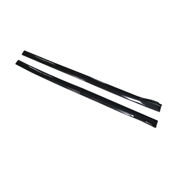 2 faldones laterales genéricos para coche, universales, resistentes, se adaptan a la mayoría de los vehículos, antiarañazos, 78,7 pulgadas, accesorios Negro