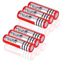 Genérico - 6X Pack Pila Recargable 18650 Bateria Mah Linterna Vapeador Multicolor