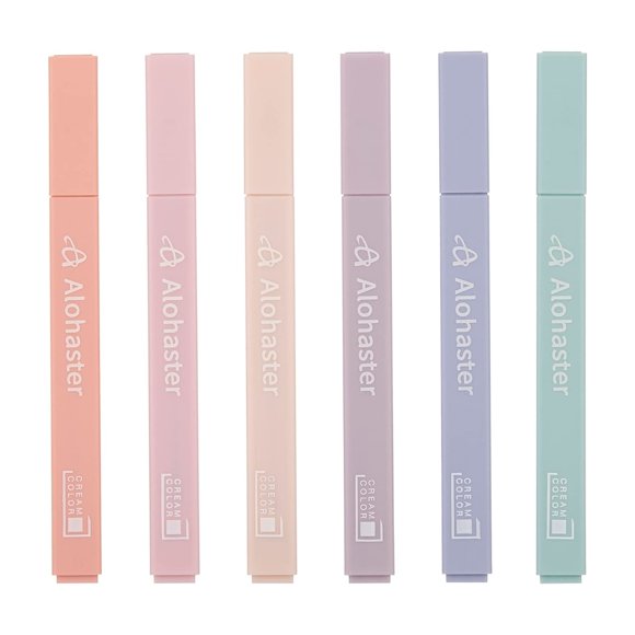 Iluminadores Alohaster HPSIZEE Aesthetic Cute, paquete de 6 unidades, varios