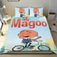 thumbnail image 1 of Sr. Magoo Conjunto de sábanas temático, trío de piezas, cómodo y amigable con la piel, diseño único, regalo de decoración para el hogar para familiares, amigos y fans, 90 cm * 190 cm, 1 of 6
