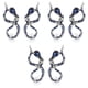 thumbnail image 5 of 3 pares de pendientes de aleación de metal con forma de serpiente, personalidad geométrica, joyería creativa, accesorios para mujer, 5 of 11