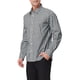 thumbnail image 4 of INSPIRE CHIC Camisas de Hombre de Cuadros de Manga Larga con Botones Abajo Camisa de Vestir 100% Algodón M Negro Blanco, 4 of 7