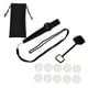 thumbnail image 2 of Bolsa de almacenamiento para Kazoo con cordón, instrumento musical con membranas para espectáculos, presentaciones y regalos para amantes de la música negro, 2 of 5