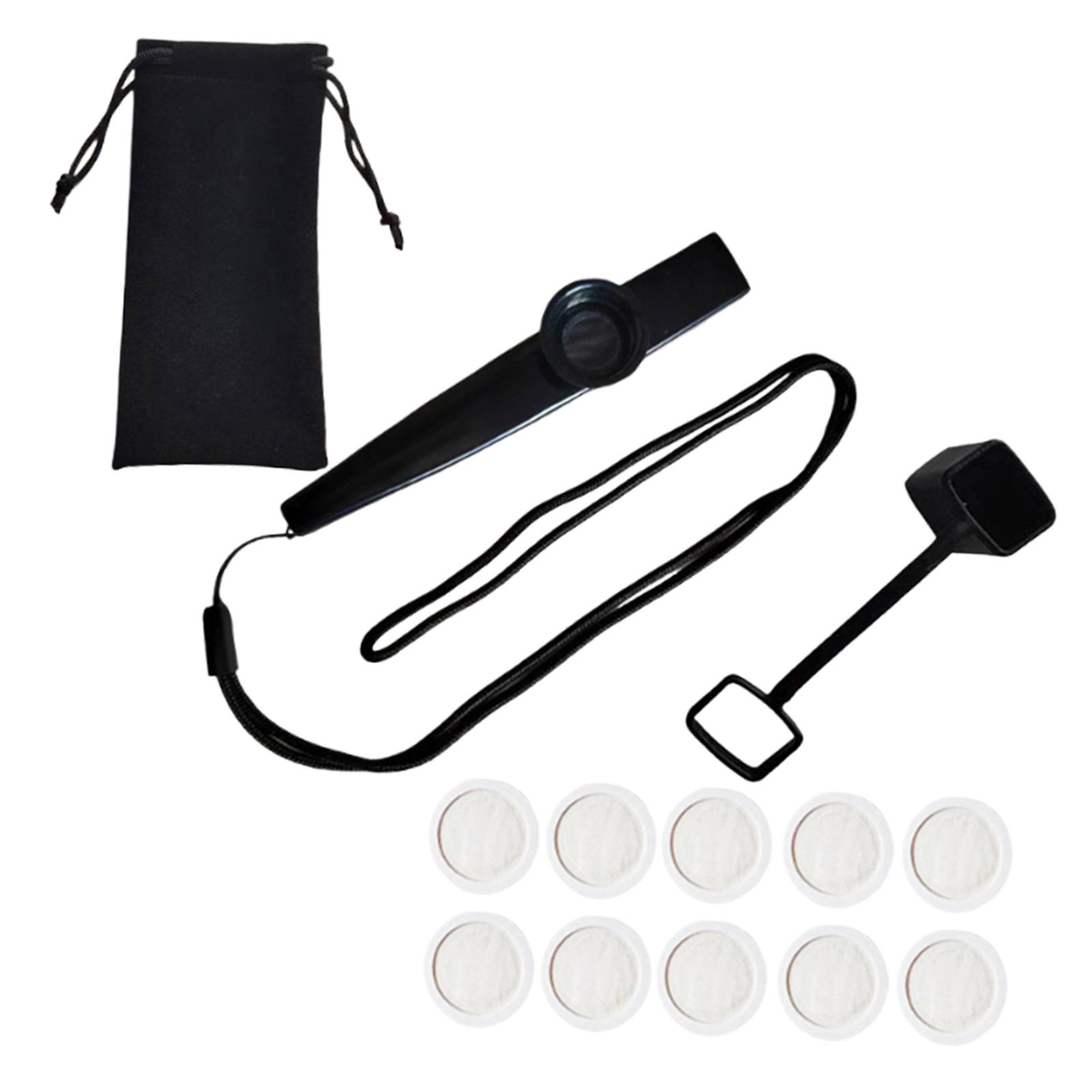 Bothyi - Bolsa De Almacenamiento Portátil Para Kazoo, Acompañamiento Bucal, Kazoo Para Conciertos, Adultos, Espectáculos, Color Negro