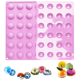 thumbnail image 1 of Mini molde de silicona semiesférica de 24 cavidades (2 unidades) para hornear chocolate, pasteles, gelatina y mousse., 1 of 8