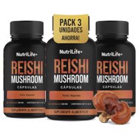 Emetres - X3 Reishi Mushroom 500Mg 180 Capsulas Nutrilife+ Sistema Inmune