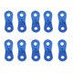 thumbnail image 1 of 10 piezas de aleación de aluminio toldos tienda de ropa ajustadores de línea tensores azul, 1 of 3
