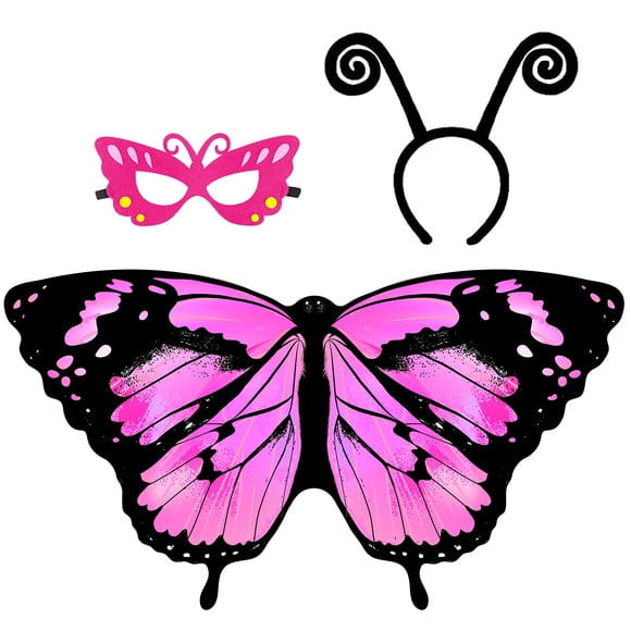 Disfraz IROLEHOME con alas de mariposa para niñas de 3 a 9 años