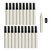 Magideal - Vacío, Juego De 10 Piezas De Punta Fina, Bolígrafo Vacío, Tubo Para Hacer Barriles De Varilla De Bolígrafo Con Favorito, Para Letras, Caligrafía, Cabeza Redonda De Varilla Gris