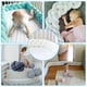 thumbnail image 2 of Almohada de cama trenzada de cuatro hebras con nudo largo tejido, bola kont, tira anticolisión para niños, 2 of 5