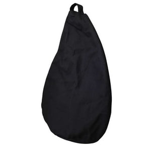 Máxima Design - Funda Pouf Pera Negro Delta (Sin Relleno)100X120X120