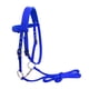 thumbnail image 2 of Brida De Caballo Arnés De Rienda Headstalls Extraíble Snaffle Nylon Correas Azul S, 2 of 3