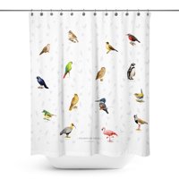 Andes1 - Cortina De Baño 15 Pájaros De Chile