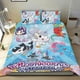 thumbnail image 1 of Mermicorno Starfall Conjunto de sábanas temático, trío de piezas, cómodo y amigable con la piel, diseño único, regalo de decoración para el hogar para familiares, amigos y fans,140cm *210cm, 1 of 6
