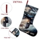 thumbnail image 5 of Pacific Rim Tema: Calcetines de Navidad, fino lino blanco para colgar en escaleras y chimenea, decoración navideña para el hogar, regalo de Navidad. 45cm × 32cm, 5 of 5