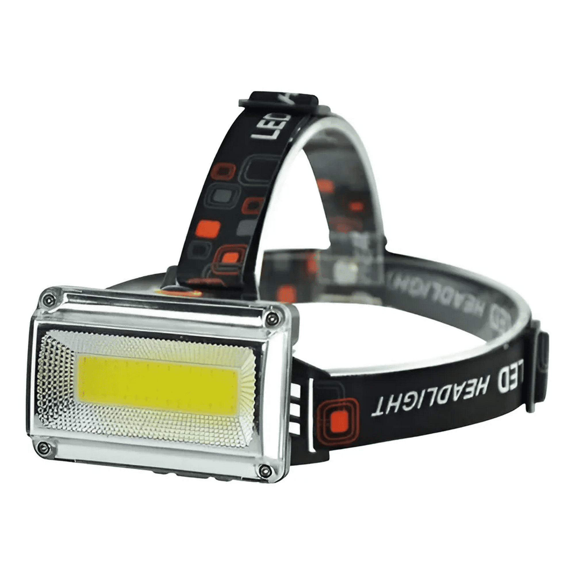 Genérico - Foco Minero Linterna Cabeza 4 Tipos Luz Led Frontal Usb Blanco Negro