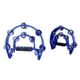 thumbnail image 4 of Pandero Doble Media Luna Metalico Azul HX0055, 4 of 4