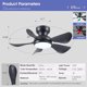 thumbnail image 2 of Ventilador Techo Kviflon 32 Pulgadas LED Control Remoto DC, 2 of 3