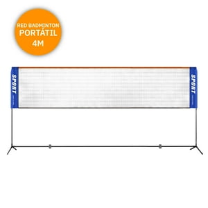 Inaltum Fitness - Red Badminton Con Parantes Y Red Portable Con Bolso 4Mtrs