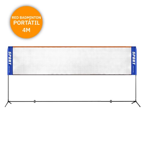 Inaltum Fitness - Red Badminton Con Parantes Y Red Portable Con Bolso 4Mtrs