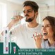 thumbnail image 2 of Cepillos Dentales Desechables Xuezoioy 100 Unidades Verde con Pasta, 2 of 3
