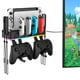 thumbnail image 1 of Soporte de Pared RGB AARONMEI para Switch con Cargador Joy-Con 15 Modos de Luz Negro, 1 of 3