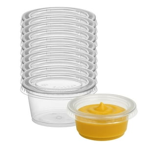 Disparo - Set 10 Envase Plastico 2Oz 59Ml Salsa Desechable Salsero