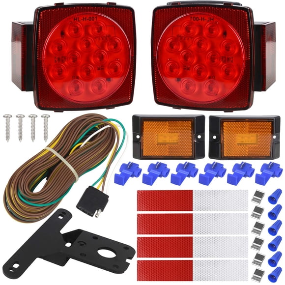 Kit de luces LED sumergibles para remolque LINKITOM para menos de 80 pulgadas