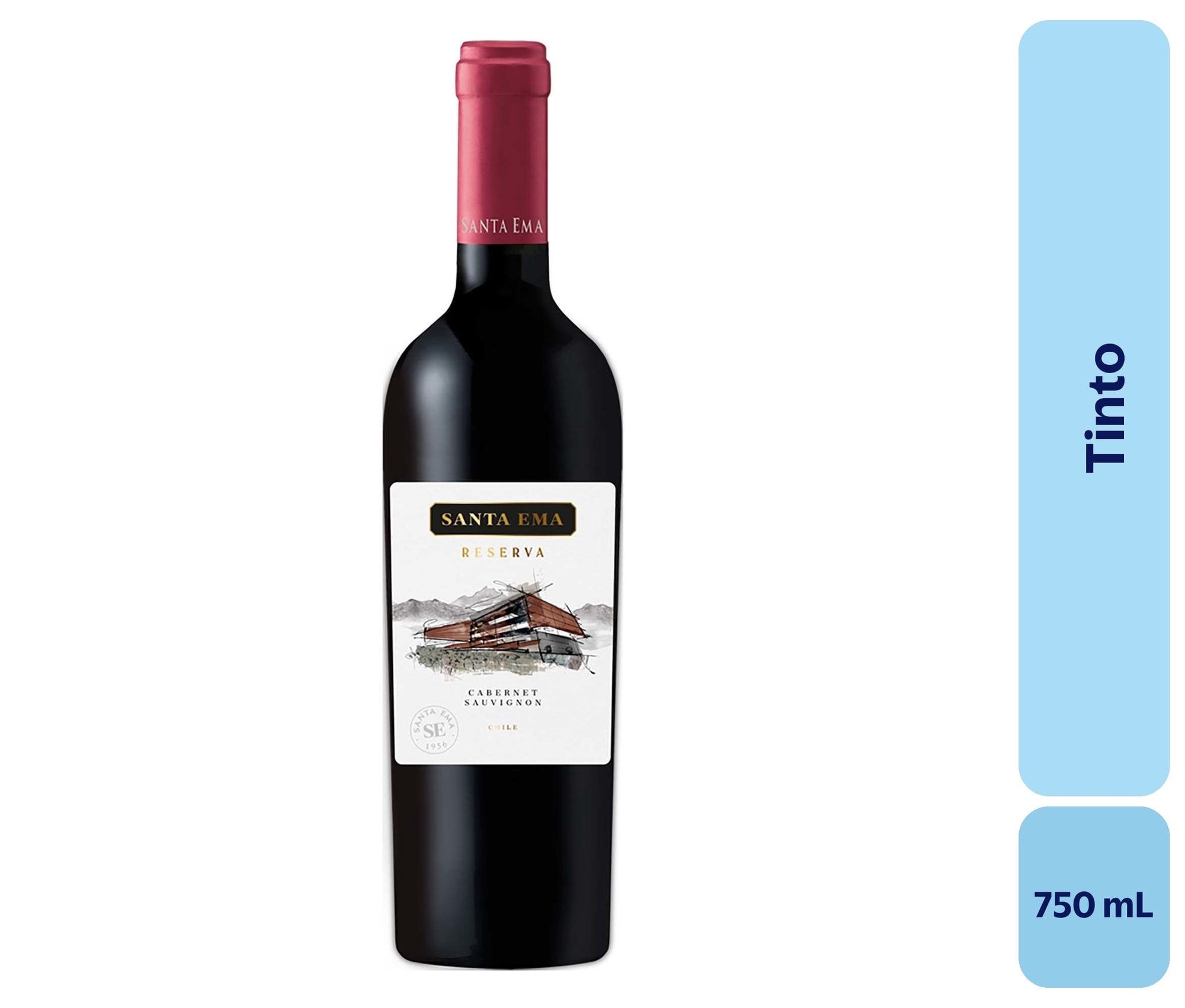 Vino Tinto Botella 750 mL Santa Ema