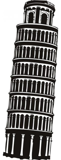 Rienda Libre Graphics - Decomural Tower Of Pisa Italy Ws-18886