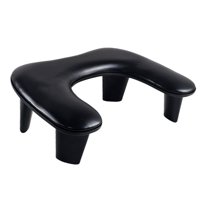 Magideal - Soporte Para Reposabrazos De Uñas En Forma De U, Soporte De Mano Para Reposabrazos Con Cojín Para Uñas, Transpirable, Extraíble, Técnico De Uñas Perso Negro