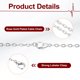thumbnail image 4 of Uxcell 20 paquete de cadenas de collar de 17.7 pulgadas a granel 2.5mm cadenas de cable plateadas con cierres de langosta para hacer joyas, 4 of 7