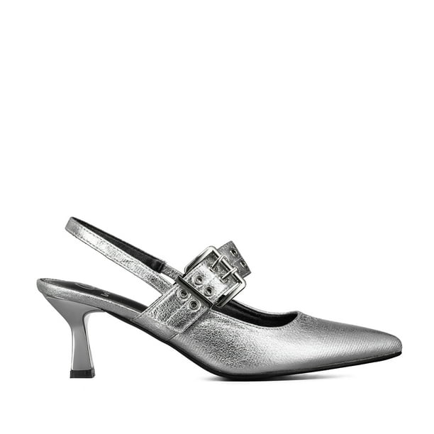 Zapato Taco Talón abierto Hebilla Mujer Weide YOU539