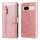 thumbnail image 1 of Funda con Cremallera para Google Pixel 8A, Carcasa Cartera de Cuero PU con Soporte y Tarjetero, 1 of 6