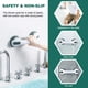 thumbnail image 5 of Barra de ducha con ventosa (2 unidades), barra de equilibrio para baño, soporte de pasamanos de seguridad, antideslizante, asa de baño auxiliar para personas mayores, discapacitadas y personas con dis, 5 of 5