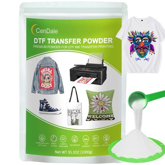 Polvo DTF CenDale 1000 g Adhesivo termofusible blanco