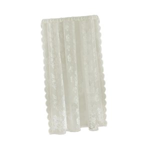 Bothyi - Cortina De Gasa Transpirable Con Encaje Floral Para Balcón Y Patio, 100 X 200 Cm