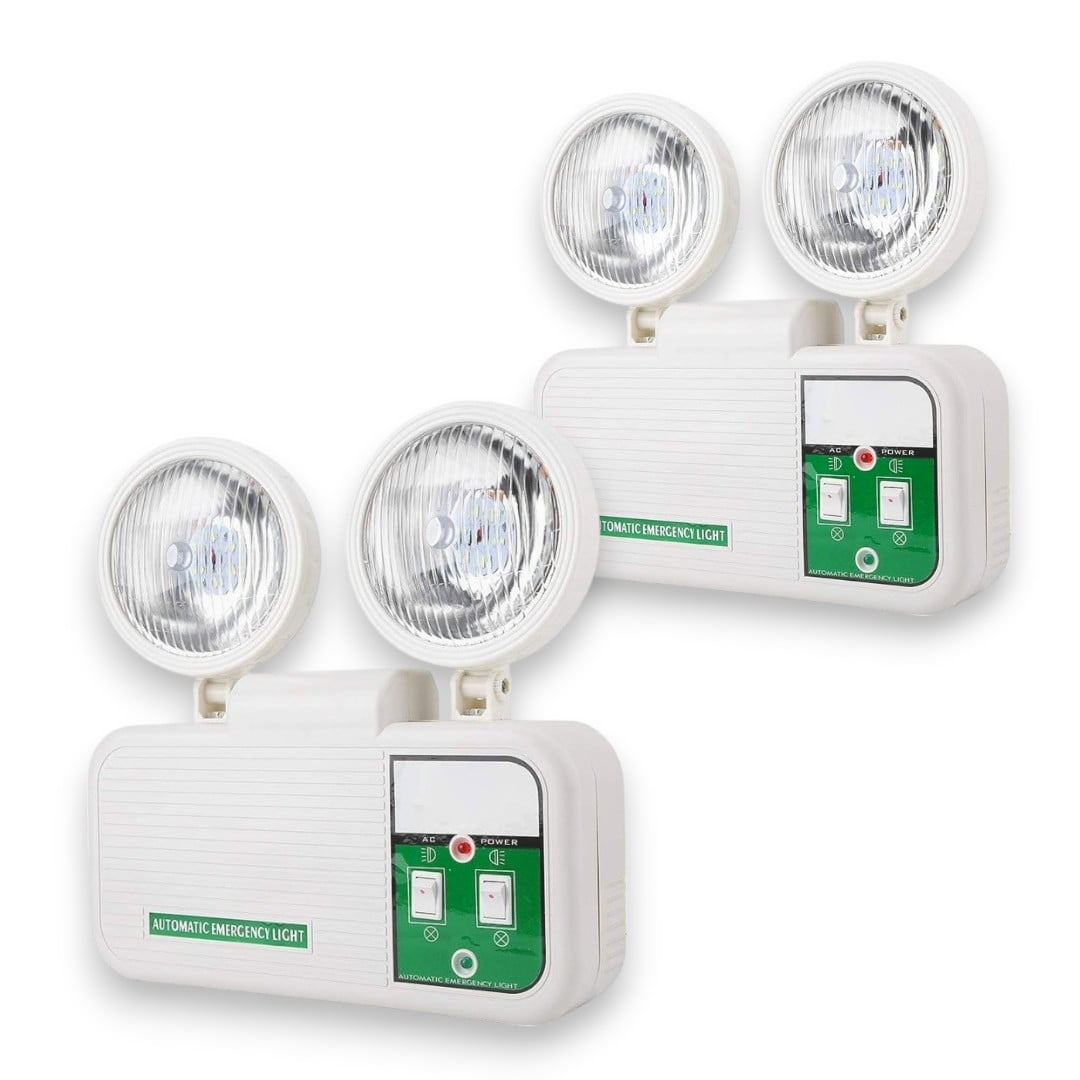 Genérico - Packx2 Lampara Led Emergencia Recargable Automatica 2 Focos