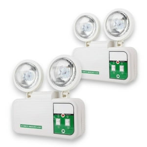 Genérico - Packx2 Lampara Led Emergencia Recargable Automatica 2 Focos