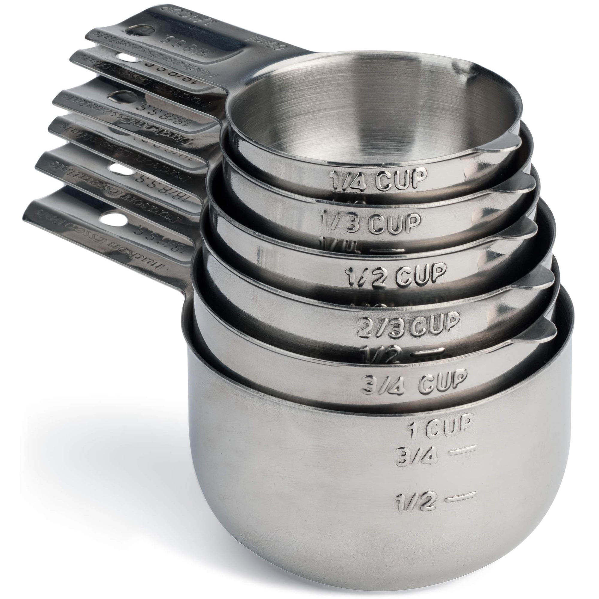 Juego De Tazas Medidoras Hudson Essentials De Acero Inoxidable, 6 Piezas