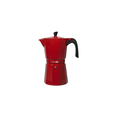 Cafetera Italina Express Aluminio 0,3Lt Bahia Rojo Ibili