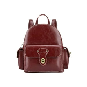 Ecosusi Mini Mochila Alison De Cuero Vegano - Rojo Angola