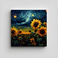 Genérico - Cuadro Van Gogh Girasoles 40X40 Cm