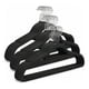 thumbnail image 2 of Set 20 Colgadores Ropa Terciopelo Antideslizantes Negro, 2 of 9