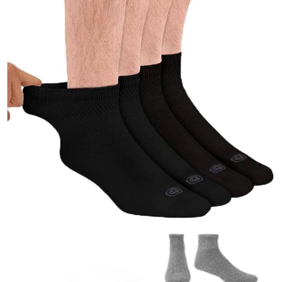Calcetines para diabéticos Doctor's Choice para hombre, color negro, 10-13